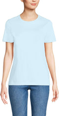 Lands' End Women's Relaxed Supima Cotton Crew Neck T-Shirt - Soft Made