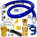 2Pack 1675kit48 Safety System Kit 48in Mobile Gas Hose Connector Kit