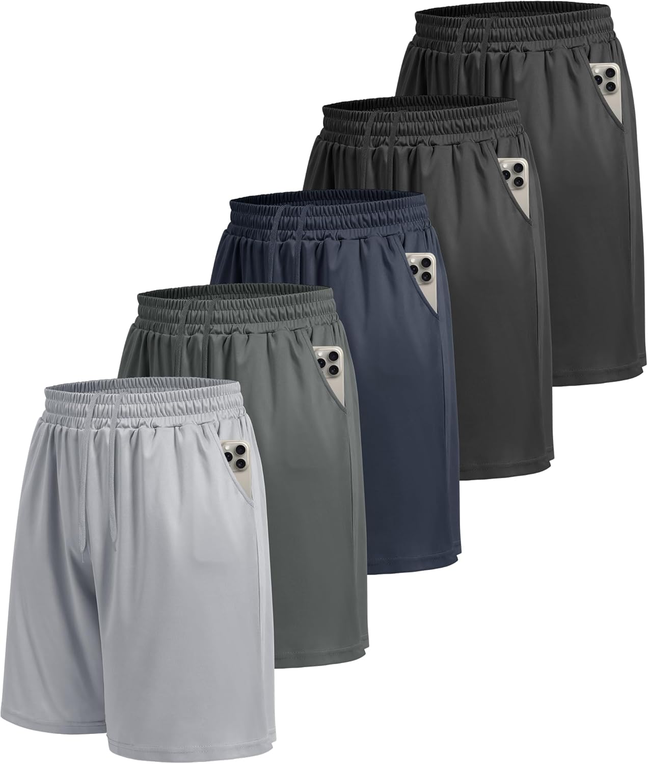 LalaHooK Gym Mens Shorts - Quick Dry Athletic Workout Shorts