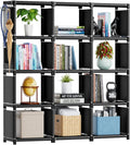 Mavivegue Book Shelf 12 Cube Storage Organizer - Large DIY Metal Cube