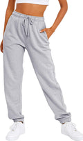 AUTOMET Women's Casual Baggy Fleece Sweatpants - Warm, Soft Fit