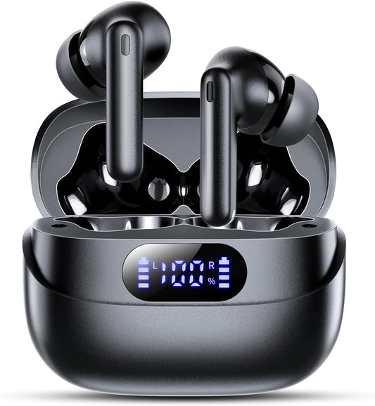 42H Playtime Bluetooth 5.3 Earbuds - HiFi Stereo & Noise Cancelling