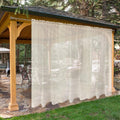 SpaceDresser Waterproof Outdoor Sheer Curtains for Patio - Light