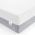 White & Grey Crib Mattress Dual-Sided Memory Foam - Breathable Comfort