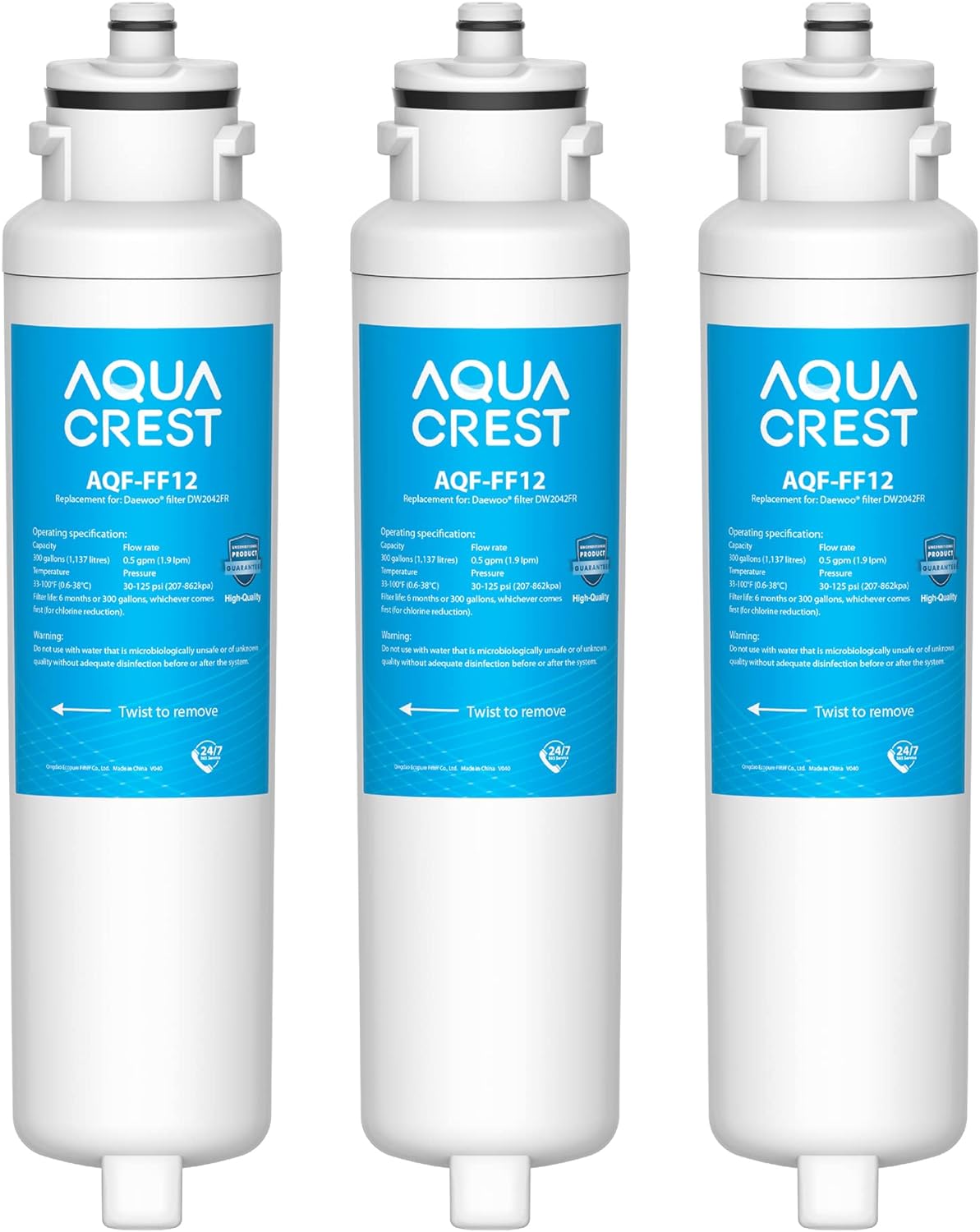 AQUACREST DW2042FR-09 Refrigerator Water Filter for Pure Water