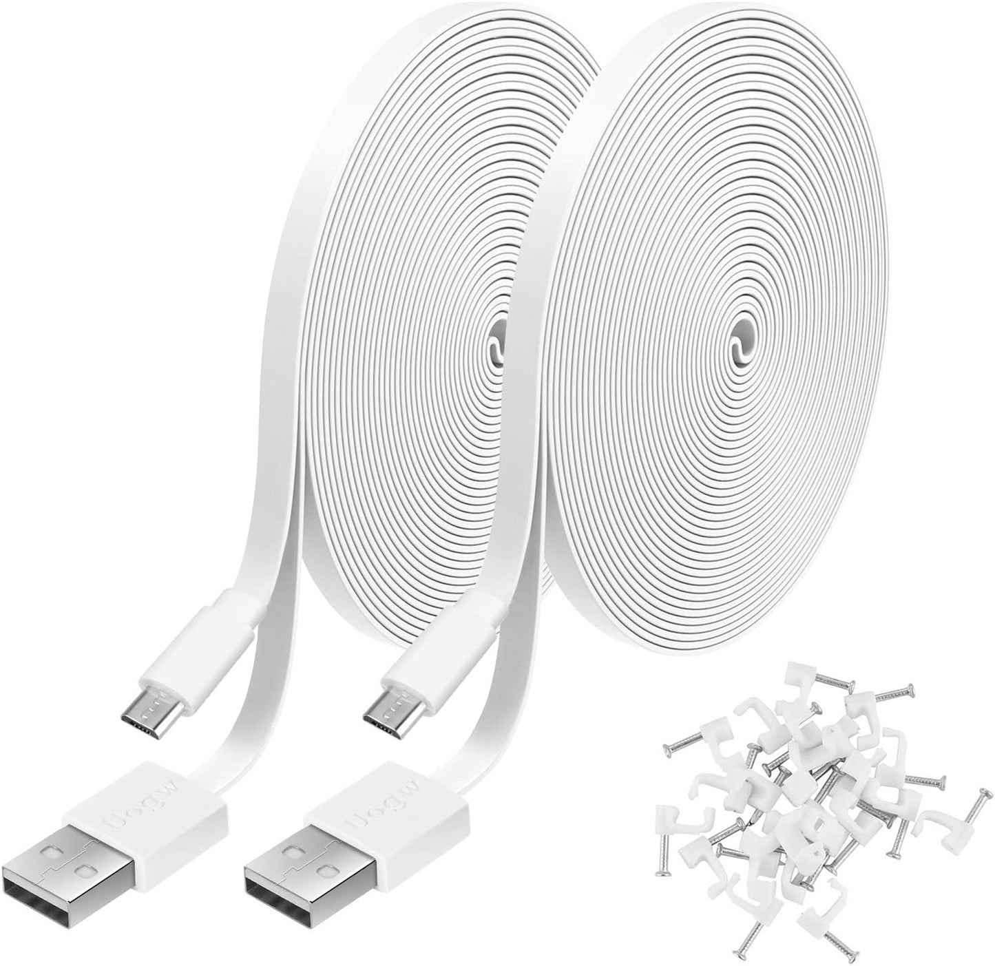 Long Reach Power Cable for Cameras - 2 Pack
