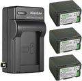 Kastar 3-Pack CGR-D28 Battery and AC Wall Charger Replacement