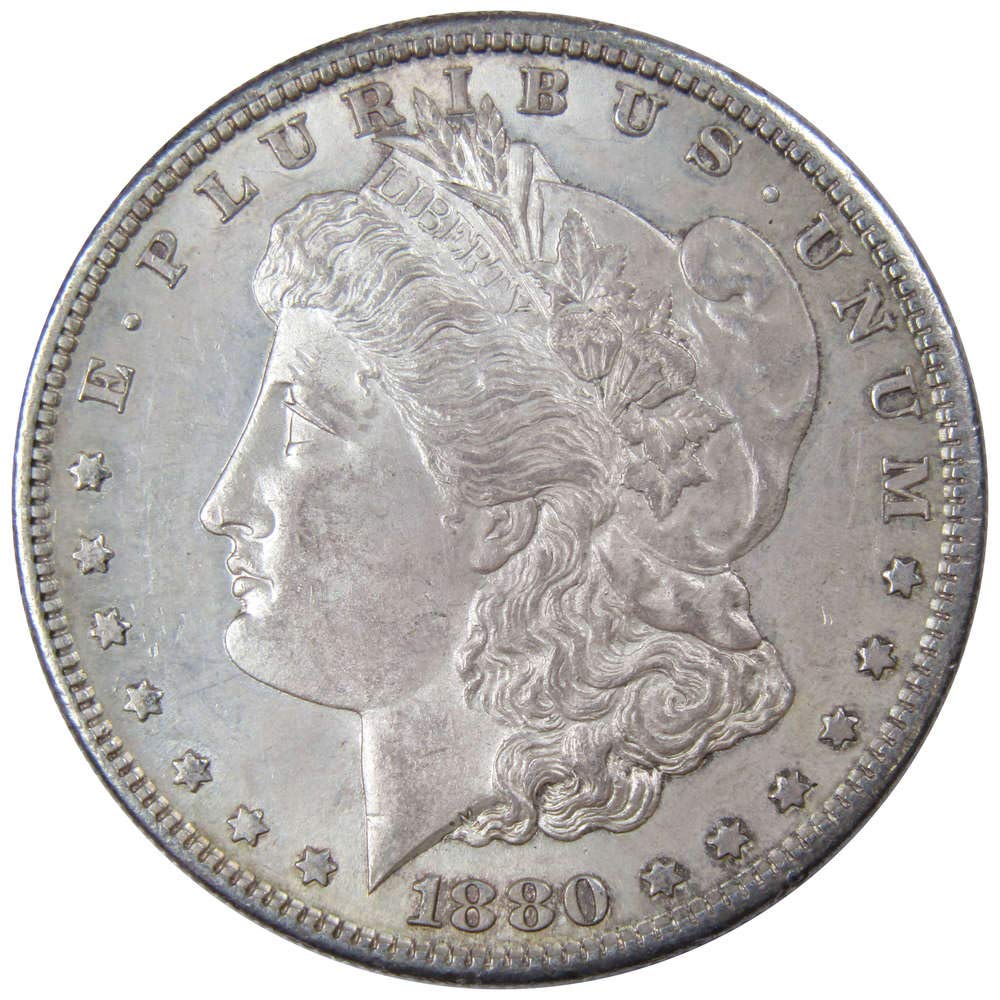 1880 S Morgan Dollar AU About Uncirculated by Profile Coins