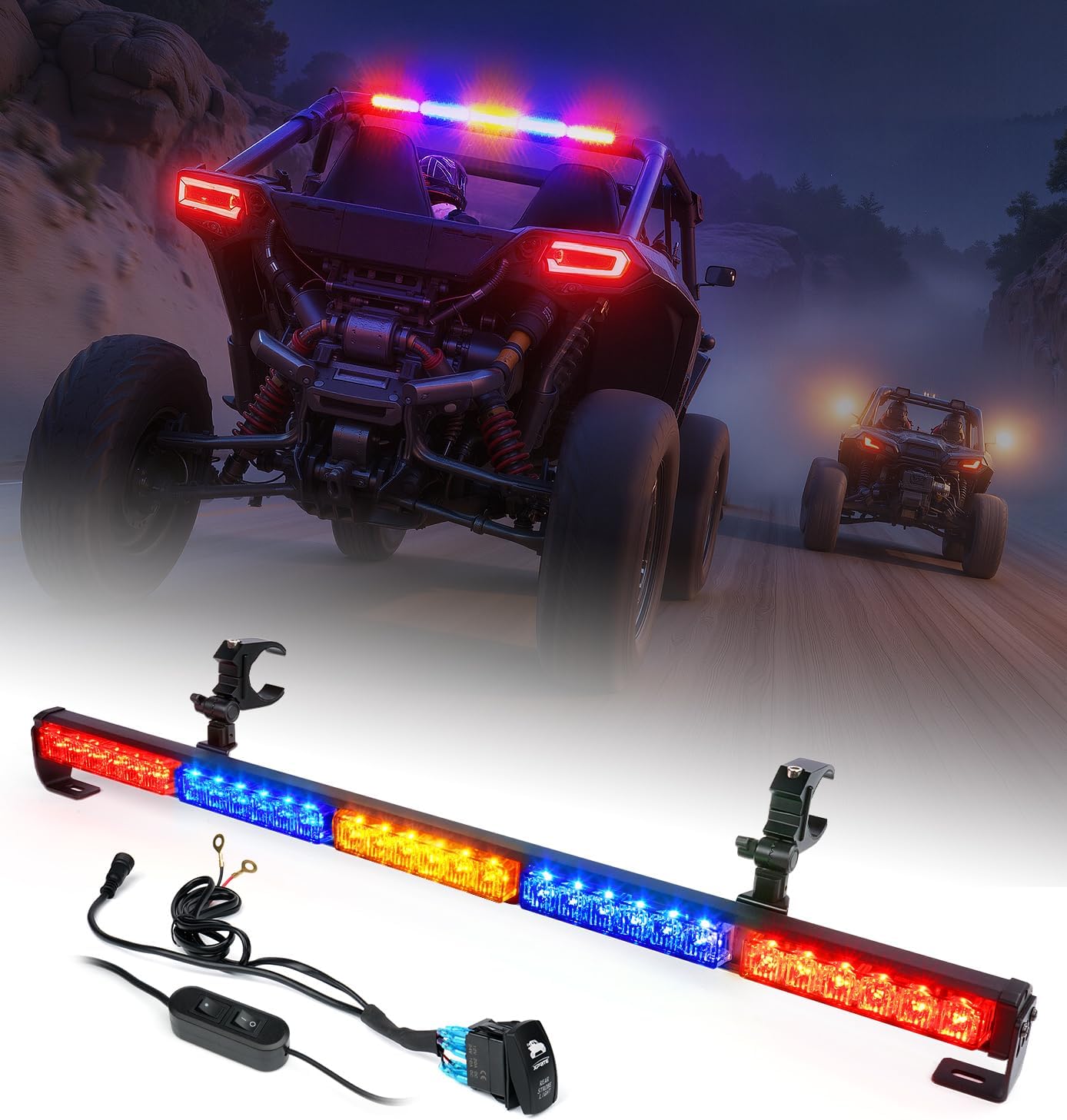 30ft' UTV LED Chase Light Bar for Polaris RZR & More