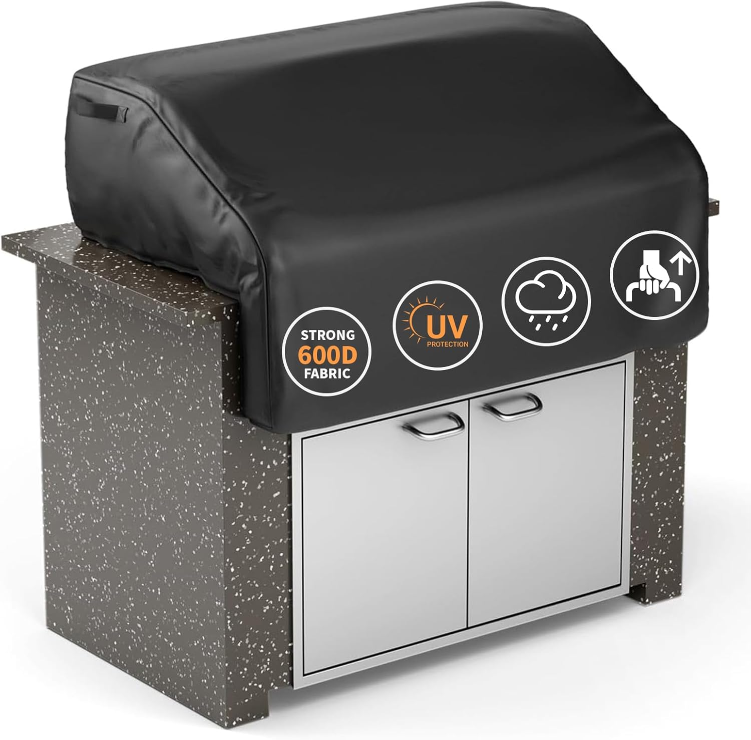 Grisun 32 Inch Built-in Grill Cover for Bull Gas Grill Heads
