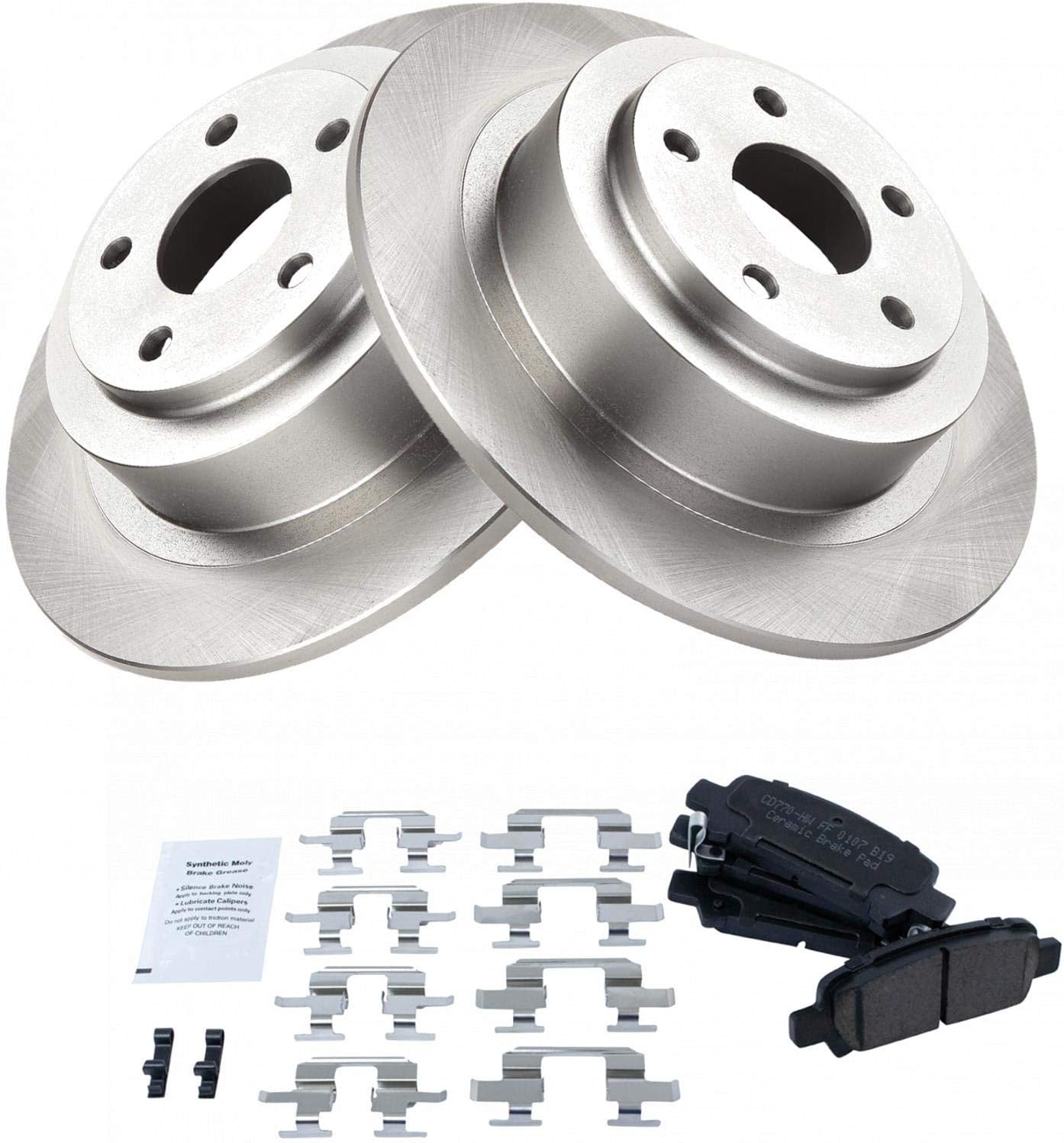 TRQ Rear Brake Pad & Rotor Kit for Subaru Baja & Legacy Models