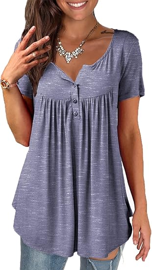 a.Jesdani Womens Summer Plus Size Tunic Tops for Casual Wear