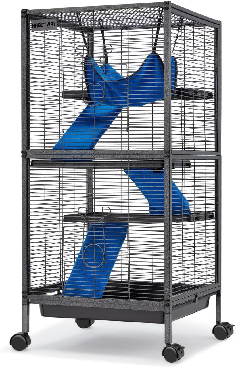 HABUTWAY 45H Metal Small Animal Cages for Chinchillas & More