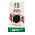 Starbucks VIA Ready Brew Colombia Coffee, 50-Count - Travel Ready