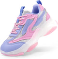 Kids Girls Sneakers with Glitter Jelly Sole - Lightweight Walkers