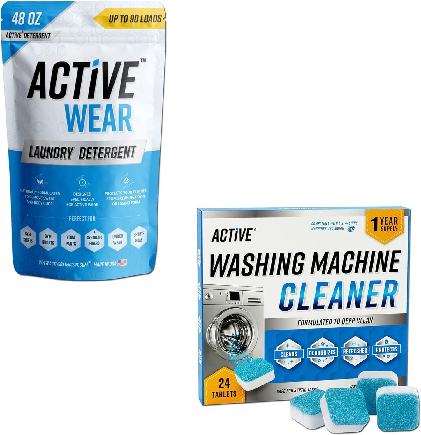Powerful Active Wear Cleaner - 2 Pack Bundle