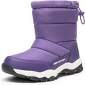 Kids Mid Calf Snow Boots for Boys and Girls - Lightweight Waterproof