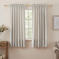 PRIMROSE Cream Velvet Curtains 63 in - Semi Blackout Ivory Drapes
