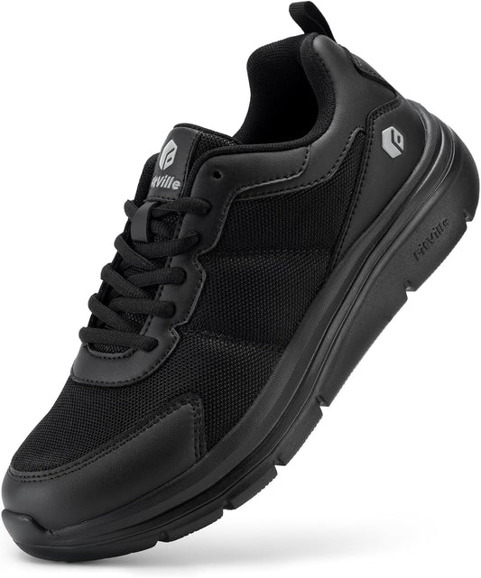 FitVille Men's Walking Shoes for Plantar Fasciitis Relief