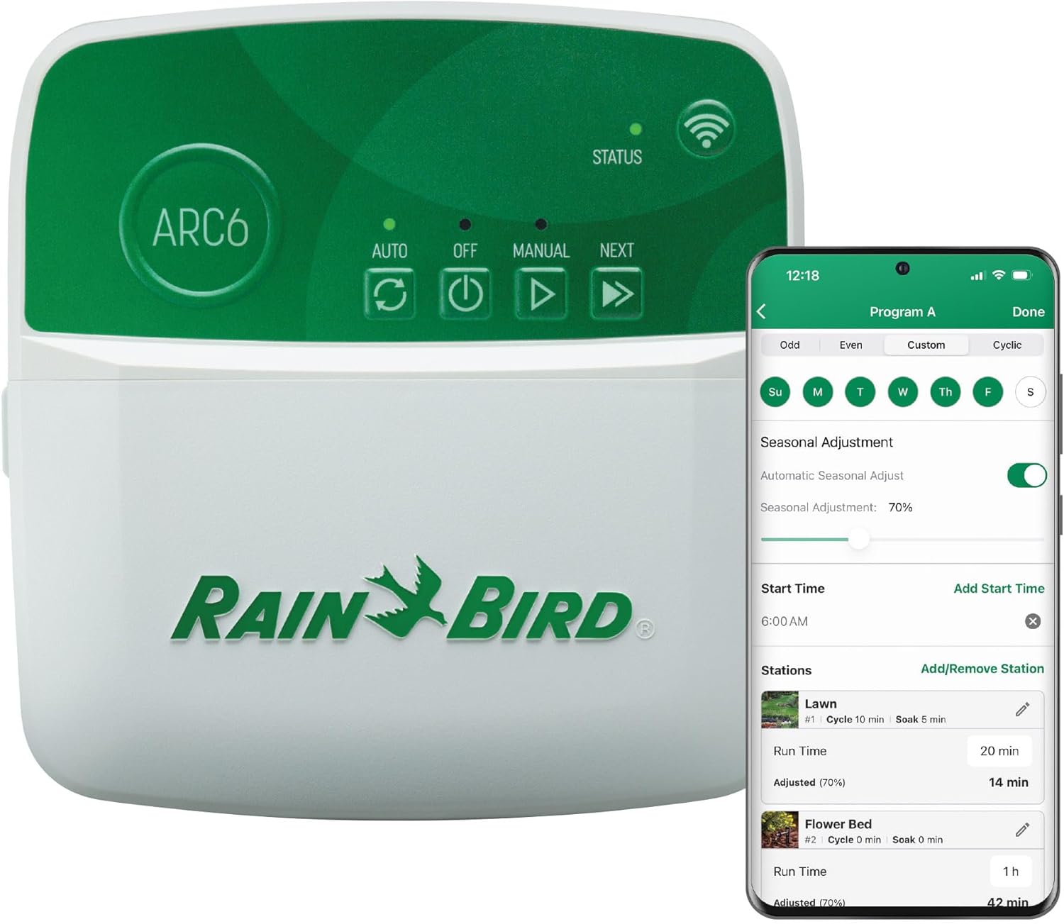 Rain Bird ARC6 Indoor Smart Irrigation WiFi Timer for 6 Zones