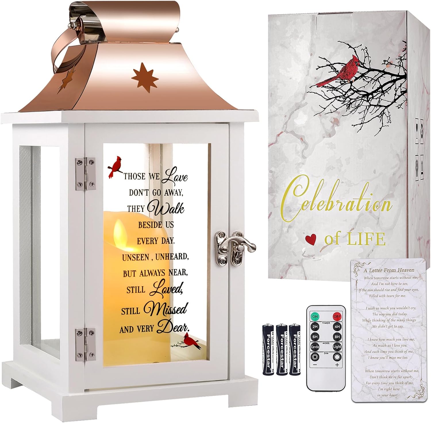 Memorial Lantern for Loved Ones - Sympathy Gifts for Loss
