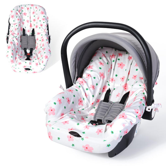 Orzbow Universal Car Seat Liner - 100% Cotton, Breathable & Easy to Clean - Pink