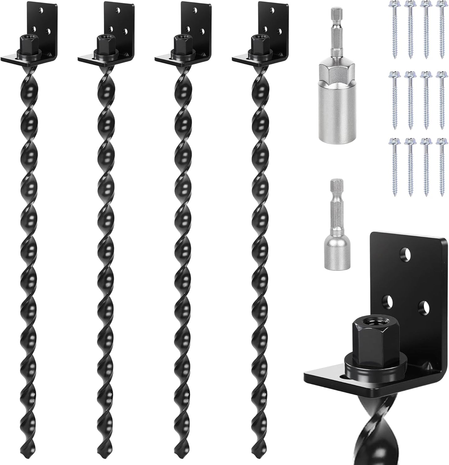 24 Inch Heavy Duty Ground Anchors for Mobile Homes and More