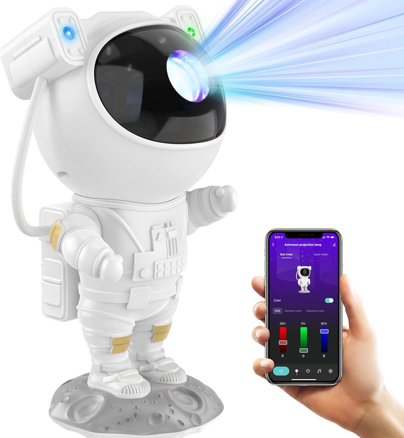 APP Controlled Astronaut Star Projector