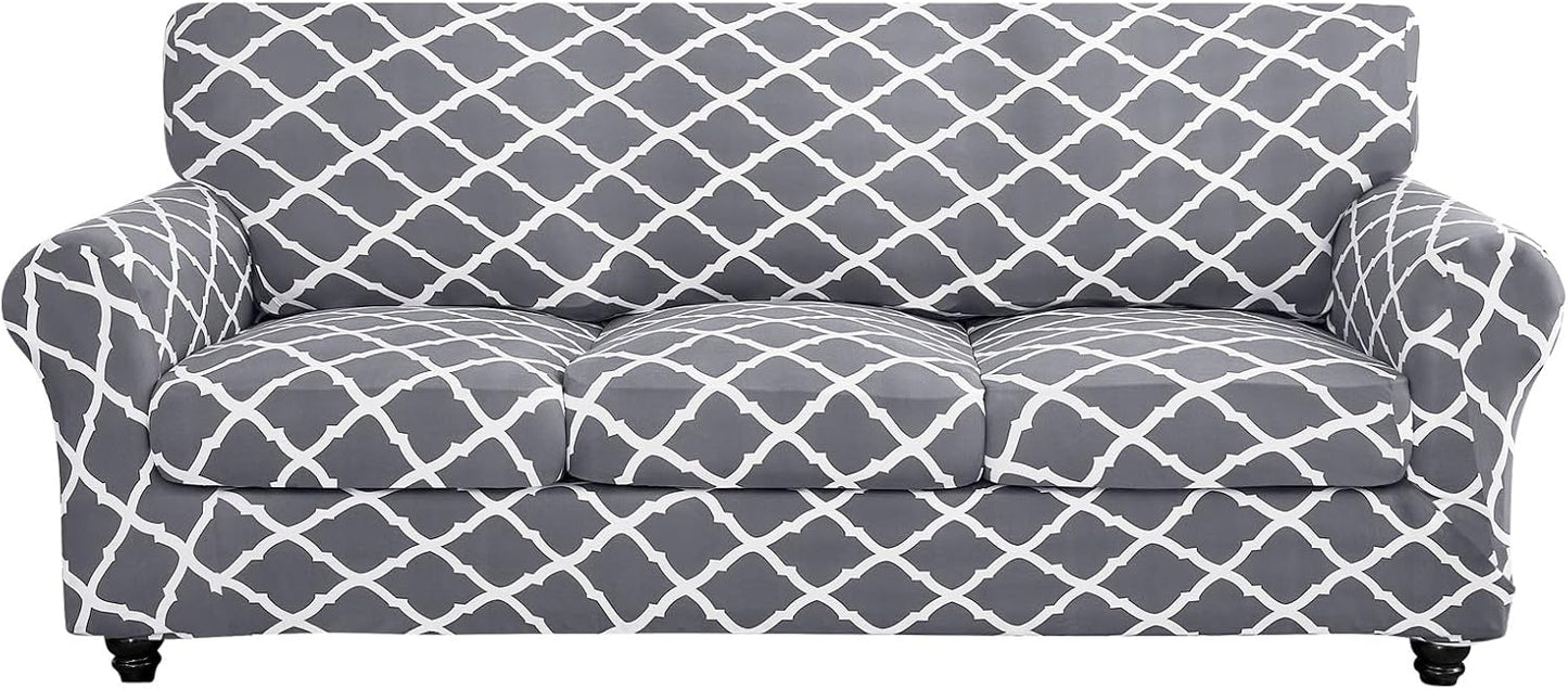 SearchI Stretch Sofa Cover with Floral Pattern for Living Room