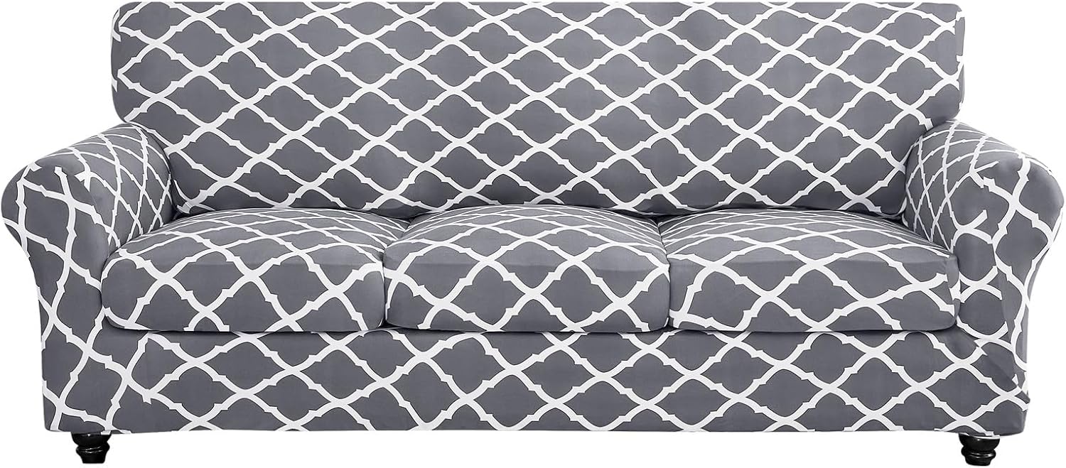 SearchI Stretch Sofa Cover with Floral Pattern for Living Room