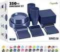 350 Pcs Navy Plastic Plates For Party Set - Durable Disposable