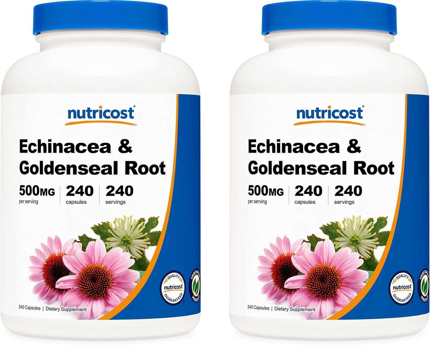 Nutricost Echinacea & Goldenseal Root Capsules for Immune Support