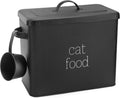 Farmhouse Cat Food Container (Black) - Large Airtight Canister
