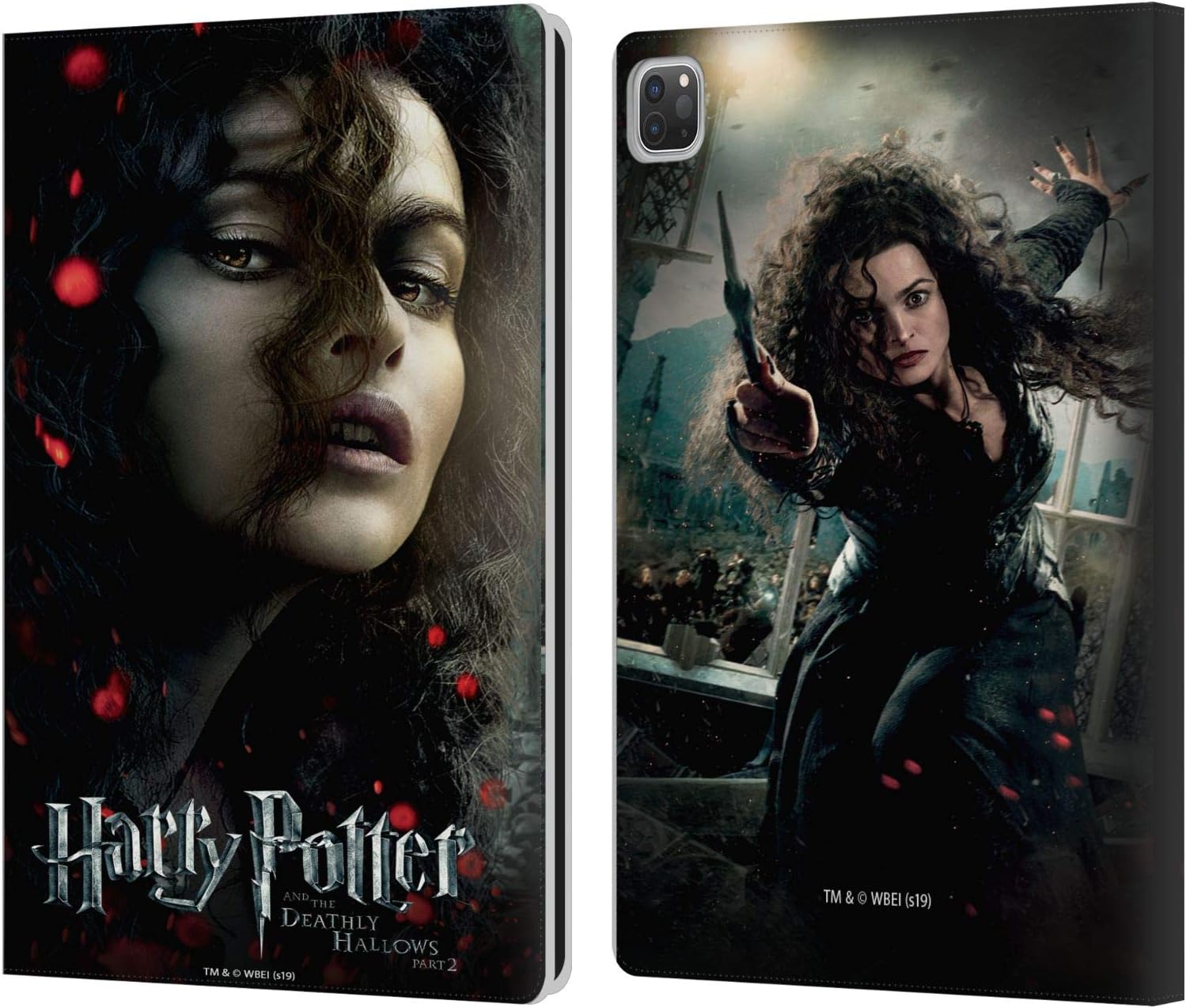 Harry Potter Bellatrix Lestrange Leather Wallet Case for iPad Pro