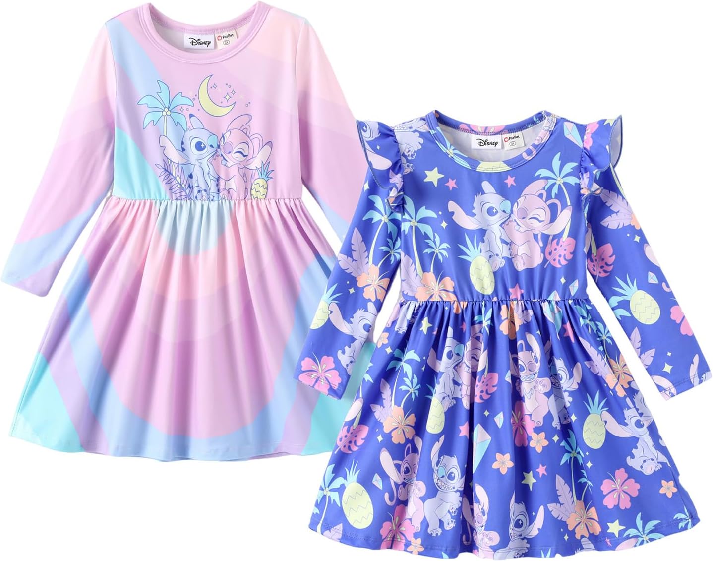 Disney Frozen Elsa Stitch Princess Toddler Dress Set for Girls
