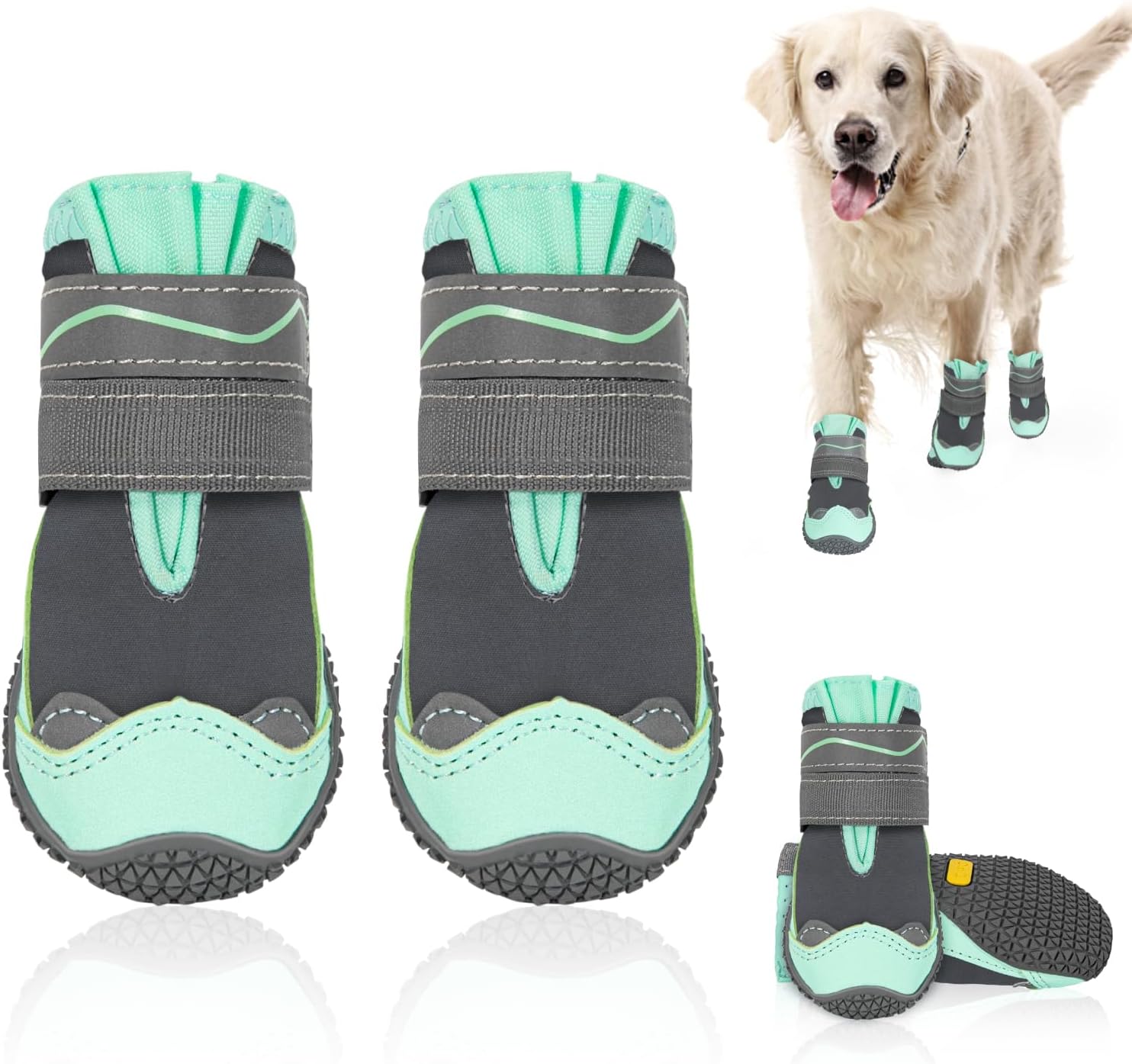 SlowTon Waterproof Dog Boots for All Seasons and Sizes