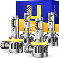 H11 9005 LED Bulbs Combo - 100000LM Super Bright Pack of 4