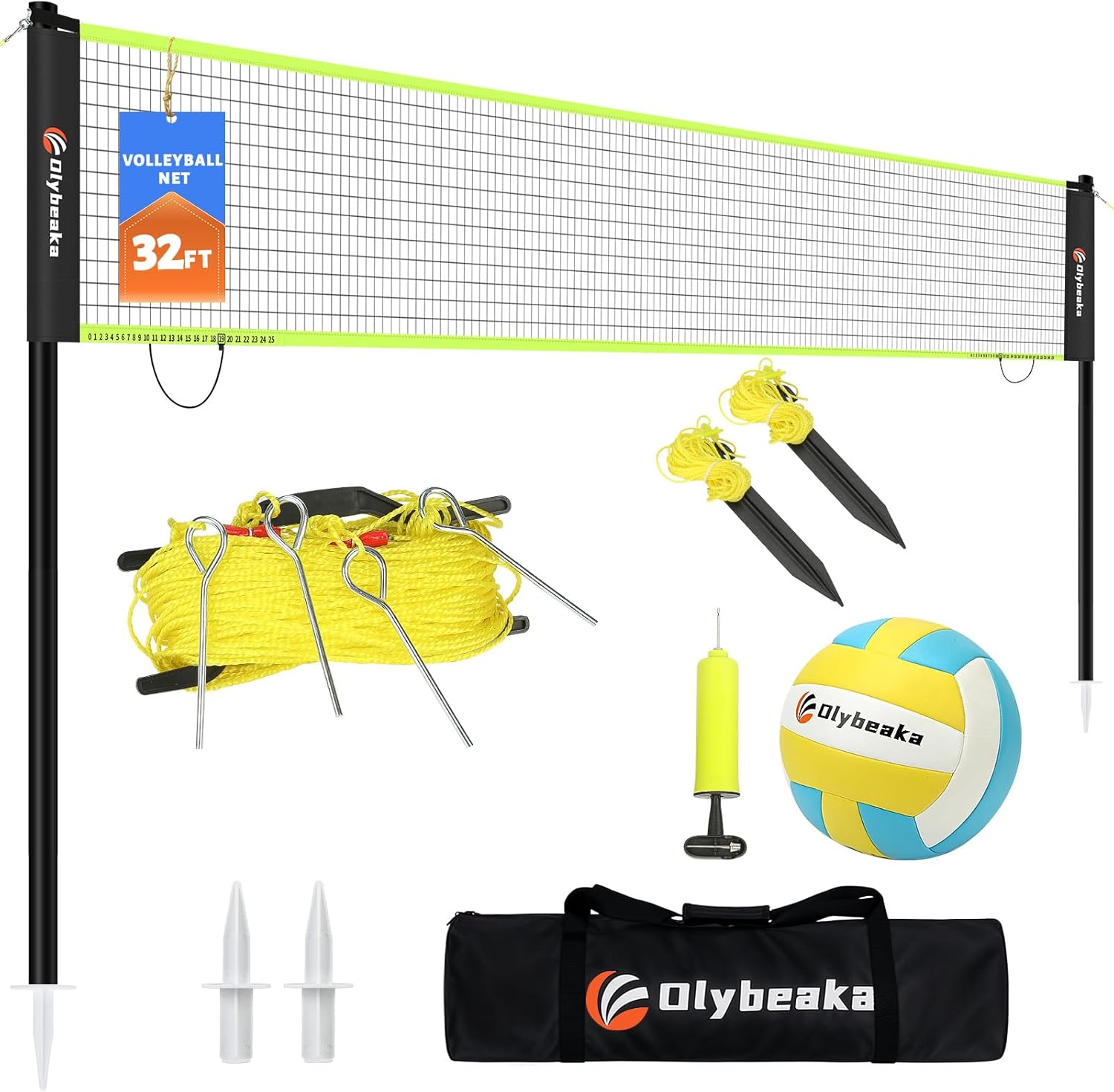 Portable Outdoor Volleyball Net Set for Backyard Fun Anytime