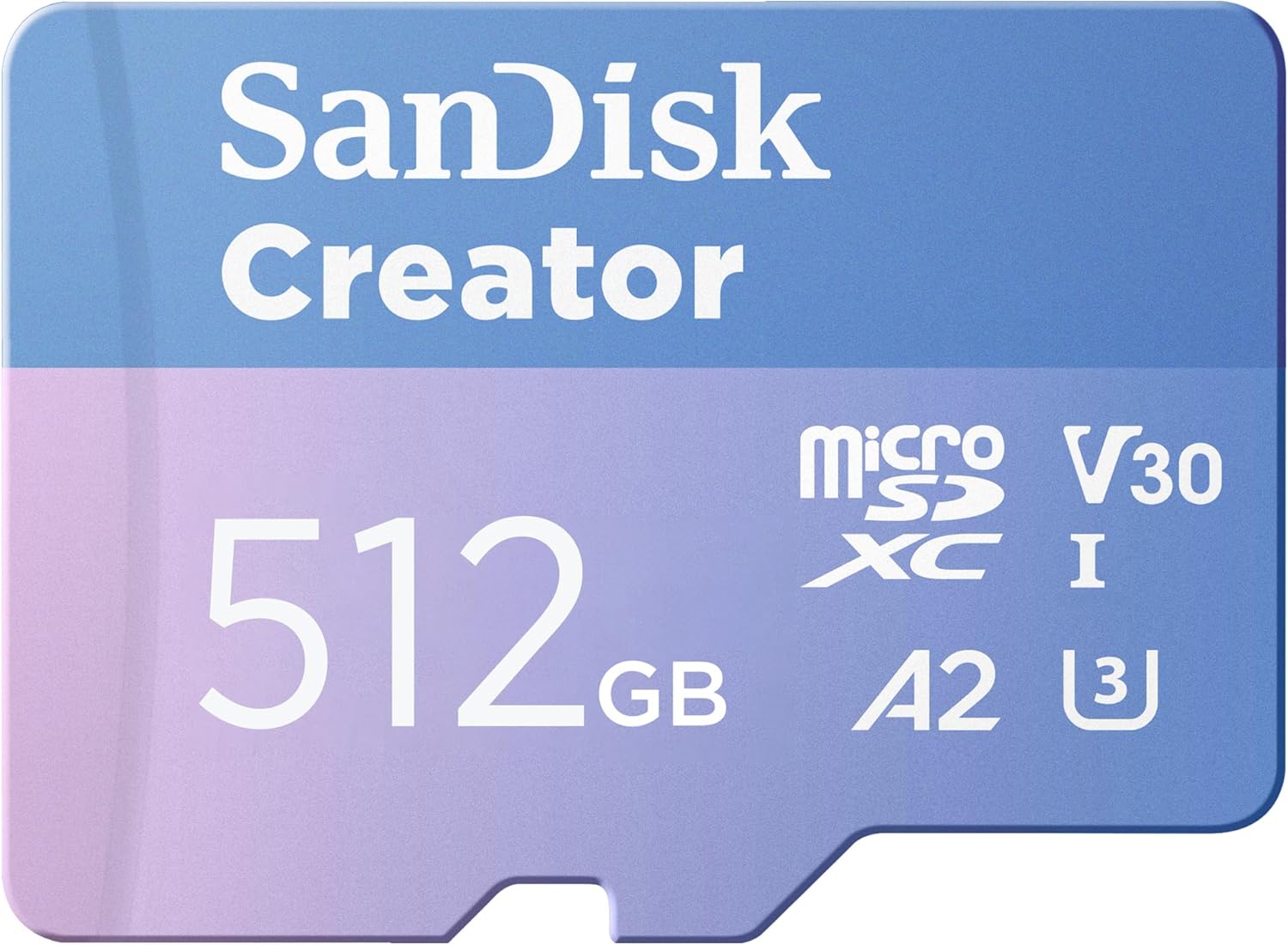 SanDisk 512GB Creator microSD - Fast 4K/5.3K Performance