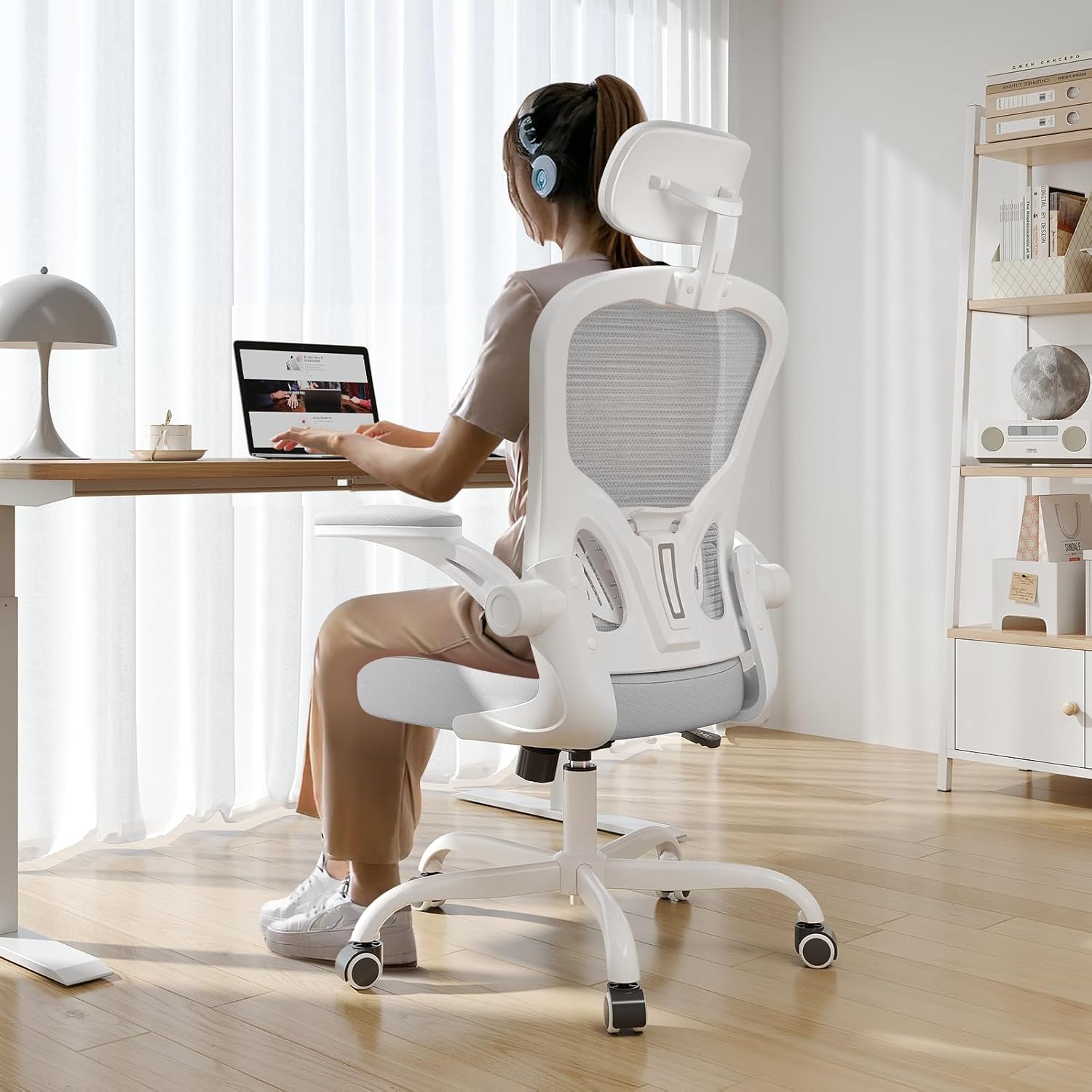 Synorla Ergonomic Big & Tall Office Chair - 350LBS Capacity, Adjustable Comfort