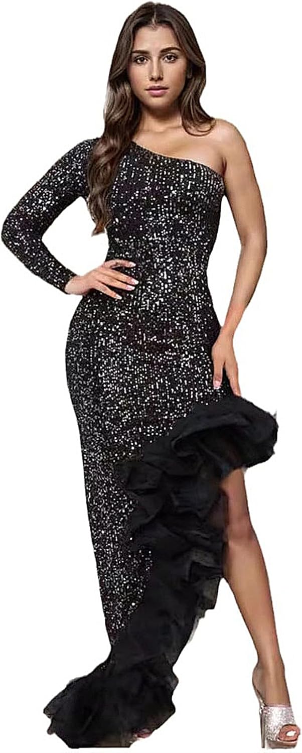Nagfar Women Rhinestone Sequin Dress for Parties and Events