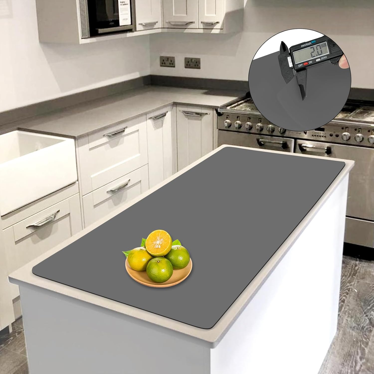 2MM Extra Thick Silicone Mats for Kitchen Counter Protection