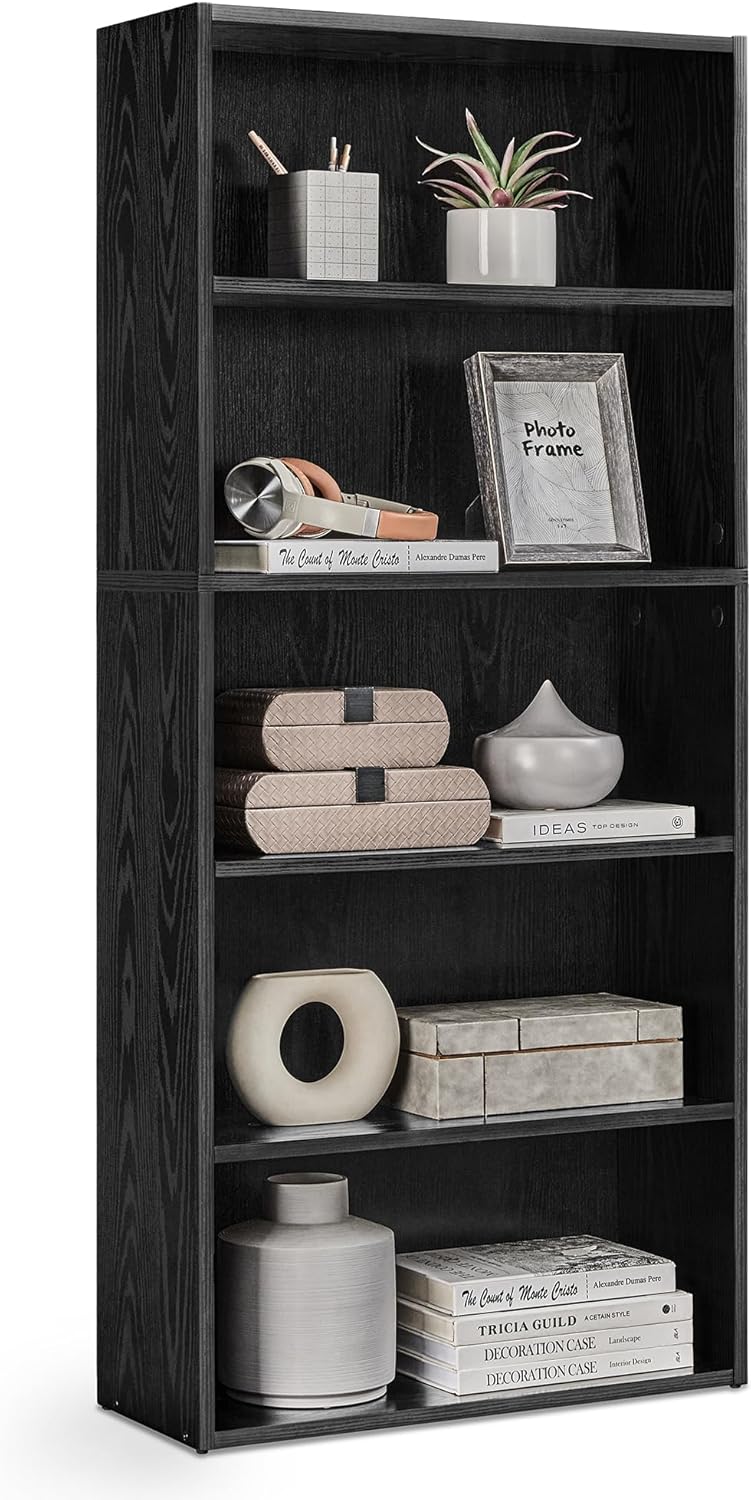 VASAGLE CUSTOS 5-Tier Bookcase for Living Room and Home Office