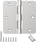 Door Hinges Brushed Nickel 42 Pack - Durable 3.5in Satin Hinges