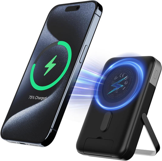 Wireless Power Bank 10000mAh w/ Dual-Bracket Phone Holder