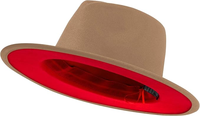 Jingsha Fedora Hats for Men & Women - Stylish Wide Brim Design