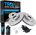 TRQ Front Brake Pad & Rotor Kit for 2013-2018 Ford C-Max