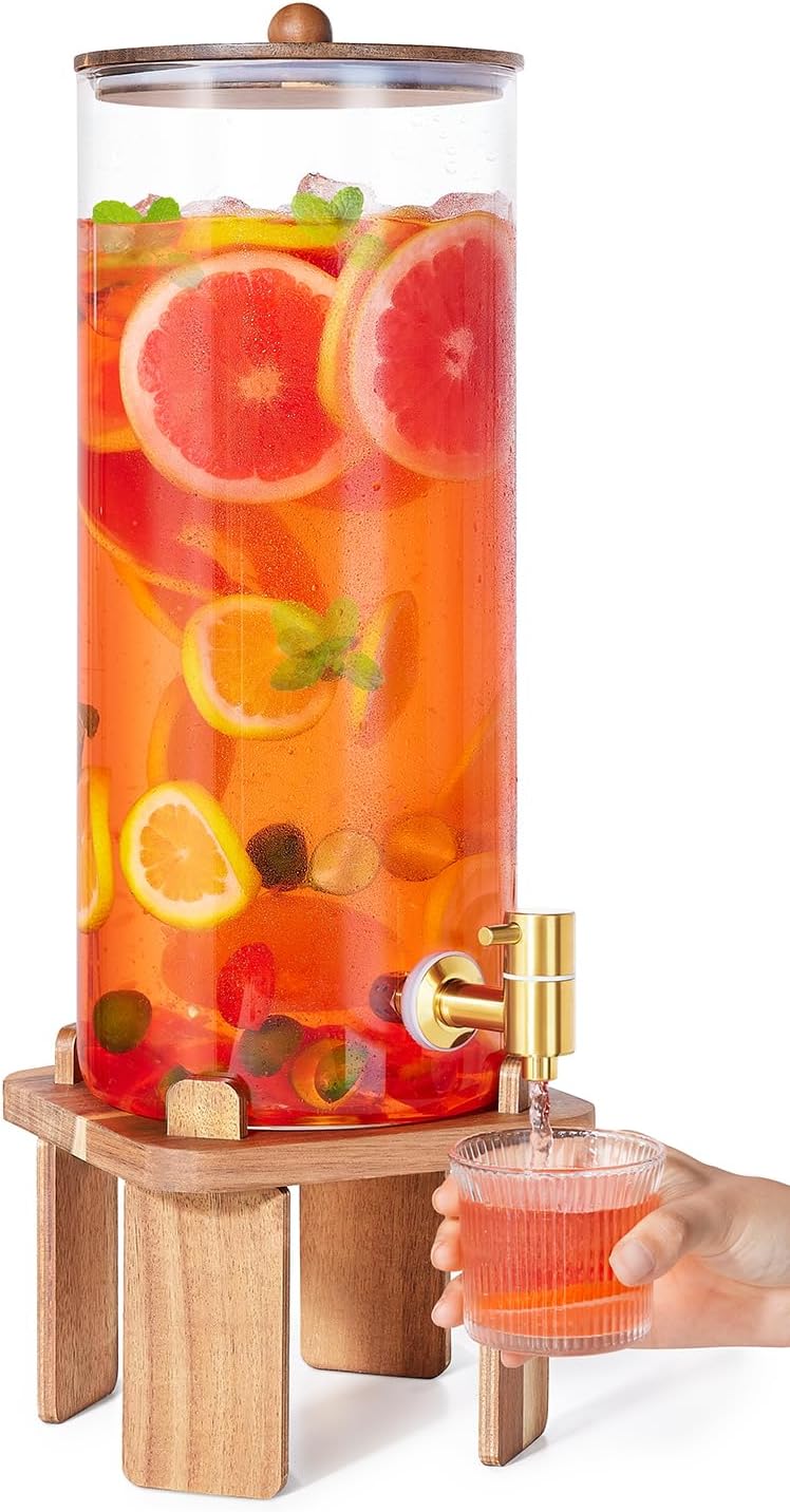 2 Gallon Large Drink Dispenser for Parties and Gatherings