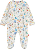 Magnetic Me Girls Modal Magnetic Baby Footie Pajamas