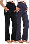 Maternity Wide Leg Palazzo Pants for Women - Cozy Full Panel Support